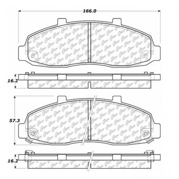 106.06790 Тормозные колодки PosiQuiet Extended Wear FORD ; FORD/F100