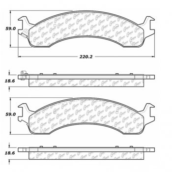 106.08210 Тормозные колодки PosiQuiet Extended Wear DODGE 