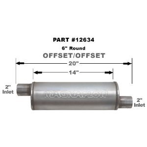 12634 Magnaflow Глушитель прямоточный 14" Body 
