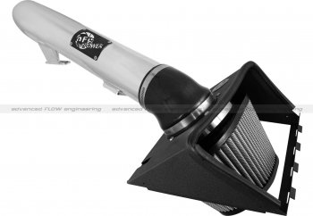 51-11973-P Afe Power Система холодного впуска Momentum/Magnum Pro DRY S (сухой) Ford F-250/350 13-15 V8-6.2L (хром) 