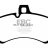 DP81516RP1 EBC Brakes Racing's RP-1™ Тормозные колодки перед PORSCHE 911 (996) (Cast Iron Disc Only), 911 (997) (Cast Iron Disc Only)