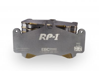 DP81516RP1 EBC Brakes Racing's RP-1™ Тормозные колодки перед PORSCHE 911 (996) (Cast Iron Disc Only), 911 (997) (Cast Iron Disc Only) выпуска 2003-2013 года