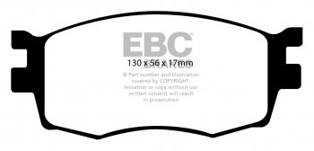 DP21768 EBC Brakes Greenstuff тормозные колодки передние HYUNDAI Accent, i-20; KIA Rio (JB) для машин выпуска 2005-2015 года