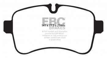 DPC1979 EBC Heavy Duty Carbon колодки зад.IVECO 