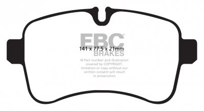 DPC1979 EBC Heavy Duty Carbon колодки зад.IVECO 