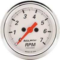 2" тахометр, 7,000 RPM, ARCTIC WHITE AUTO METER #1397