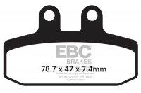 FA256TT EBC BRAKES Organic тормозные колодки APRILIA, CAGIVA, DERBI, GARELLI, GILERA, HONDA, MALAGUTI, MOTO MORINI, SCARABEO