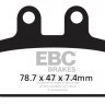 FA256TT EBC BRAKES Organic тормозные колодки APRILIA, CAGIVA, DERBI, GARELLI, GILERA, HONDA, MALAGUTI, MOTO MORINI, SCARABEO