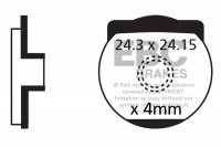 CFA316R EBC BRAKES Organic тормозные колодки