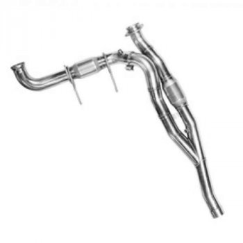 60-45-CATY KOOKS HEADERS 3" Stainless Steel OEM Exhaust Catted Y Pipe. Используется только с коллектором Kooks Crew Cab Trucks Need Part No. 60-45-YPIPE-EXT. FORD RAPTOR 