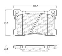 105.15760 Тормозные колодки Posi-Quiet Ceramic HYUNDAI, KIA перед