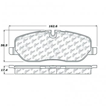 104.10980 Тормозные колодки Posi-Quiet Metallic LAND ROVER 