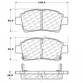 106.08220 Тормозные колодки PosiQuiet Extended Wear SCION, TOYOTA ; SCION/xA; SCION/xB; TOYOTA/CELICA; TOYOTA/ECHO; TOYOTA/MR2