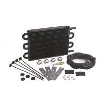 13207 DERALE Радиатор серии 7000 выход/вход с боку 13" 8 комплект для трансмиссии 11/32"