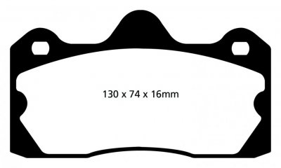 DPX3060 EBC Brakes Ultimax2 Тормозные колодки зад. LOTUS Evora, Exige; CITROEN JRelay 35 выпуска 2016 — 2022 года