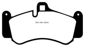 DP31516C EBC Brakes Redstuff Тормозные колодки PORSCHE 911 выпуска 2003-2013 года