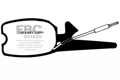 DP140 EBC Brakes Ultimax2 Тормозные колодки перед  CITROEN GS выпуска 1970-1973 года