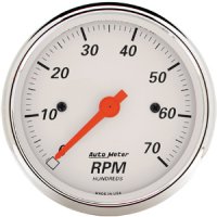 3-1/8" тахометр, 7,000 RPM, 4,6,8 CYL, ELEC AUTO METER #1398