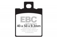 FA047/3 EBC BRAKES Organic тормозные колодки HONDA CRM, NSR