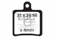 CFA318 EBC BRAKES Organic тормозные колодки