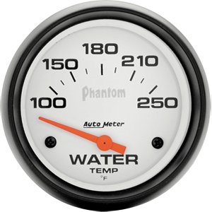 2-5/8" датчик температура воды, 100- 250`F, SSE, PHANTOM AUTO METER #5837 Water Temperature