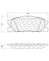 104.17670 Тормозные колодки Posi-Quiet Metallic CHRYSLER, DODGE перед