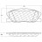 104.17670 Тормозные колодки Posi-Quiet Metallic CHRYSLER, DODGE перед