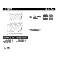102.14580 Тормозные колодки C-TEK Metallic PEUGEOT, RENAULT зад