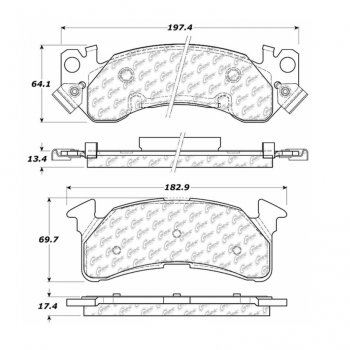 106.01530 Тормозные колодки PosiQuiet Extended Wear 