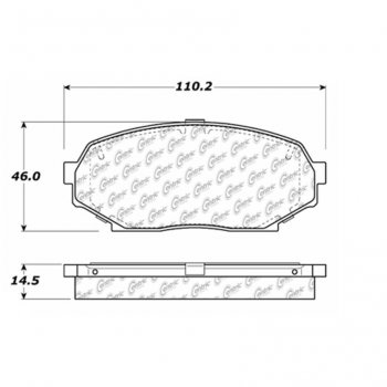 106.05250 Тормозные колодки PosiQuiet Extended Wear GEO, ISUZU ; GEO/STORM; GEO/SUNFIRE; ISUZU/IMPULSE; ISUZU/STYLUS