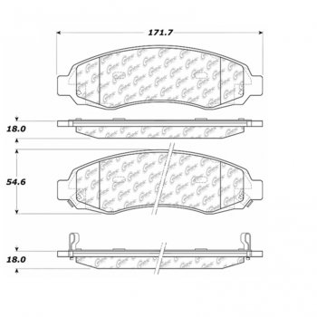 106.09620 Тормозные колодки PosiQuiet Extended Wear 