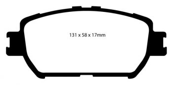 DP31642C EBC Brakes Тормозные колодки LEXUS GS300 LEXUS GS300 2006 and up, TOYOTA Camry 2002 and up, TOYOTA Camry 2002 thru 2004, TOYOTA Camry 2002 thru 2003, TOYOTA Camry 2005 thru 2006, TOYOTA Camry 2002, TOYOTA Camry 2003 thru 2005