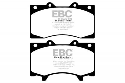 DPX2125 EBC Brakes Ultimax2 Тормозные колодки перед NISSAN Patrol выпуска 2010-2023 года