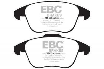 DP1997 EBC Brakes Ultimax2 тормозные колодки AUDI Q3; SEAT Alhambra; VOLKSWAGEN Sharan, Tiguan выпуска 2010-2020 года