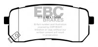 DP21814 EBC Brakes Greenstuff тормозные колодки зад HYUNDAI i-800; KIA Carnival, Sedona