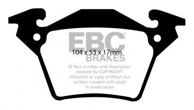 DPC1343 EBC Heavy Duty Carbon колодки зад.MERCEDES-BENZ 