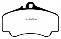 DP31454C EBC Brakes Redstuff Тормозные колодки PORSCHE 911