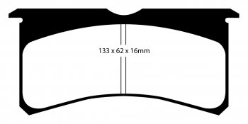 DP3037/2C EBC Brakes Тормозные колодки  суппорт STOPTECH ST-43; WILWOOD FNSL4R, FNSL6R, Superlite 4/6 piston аналог колодки STOPTECH DR21; WILWOOD 7416