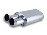 1009 Vibrant Performance Овальный прямоточный глушитель, двойные 76мм DTM насадки (57мм вход) Производитель: VIBRANT Овальный прямоточный глушитель, двойные 76мм DTM насадки (57мм вход) Производитель: VIBRANT