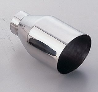 V32_1217 5" S.S. ROUND SINGLE WALL 127мм круглая насадка из нержавеющей стали (одностенная, cо скосом)rn