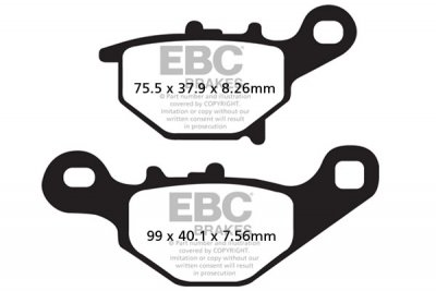 FA401TT EBC BRAKES Organic тормозные колодки  SUZUKI RM 2005-2012 года выпуска