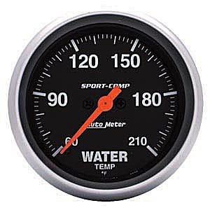 2-5/8" LOW датчик температуры 60- 210`F, FSE, SPORT-COMP AUTO METER #3569 Water TemperatureLow Temp