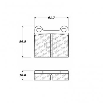 105.00960 Тормозные колодки Posi-Quiet Ceramic AUDI, PORSCHE, VOLKSWAGEN ; AUDI/FOX; PORSCHE/914; VOLKSWAGEN/DASHER; VOLKSWAGEN/RABBIT