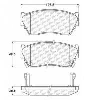 105.05100 Тормозные колодки Posi-Quiet Ceramic NISSAN
