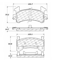 106.01540 Тормозные колодки PosiQuiet Extended Wear BUICK