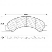 106.08250 Тормозные колодки PosiQuiet Extended Wear CHEVROLET, GMC, ISUZU, JEEP перед