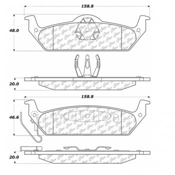 106.09630 Тормозные колодки PosiQuiet Extended Wear 