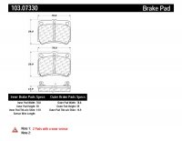 103.07330 Тормозные колодки C-TEK Ceramic MITSUBISHI MONTERO зад.