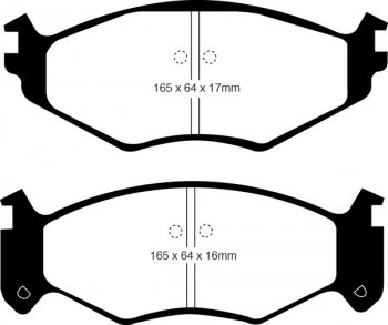 DP71250 EBC Brakes Greenstuff Тормозные колодки CHRYSLER Town &amp; Country CHRYSLER Town & Country 91 thru 94, CHRYSLER Town & Country 94 thru 95, DODGE Caravan 91 thru 95, DODGE Grand Caravan 94 thru 95, DODGE Grand Caravan 91 thru 95, DODGE Grand Caravan 94 thru 95, PLYMOUTH Grand Voyager 91 thru 95, PLYMOUTH Voyager 91 thru 95