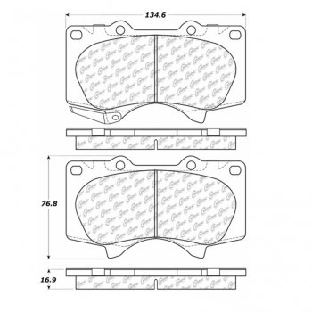 106.09760 Тормозные колодки PosiQuiet Extended Wear LEXUS, TOYOTA 